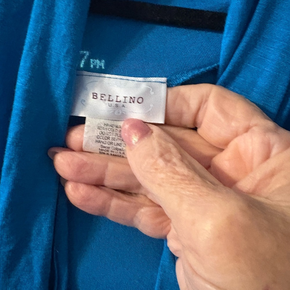 Bellino Clothing Bright Blue Top - Picture 4 of 4